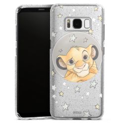 Silicone Glitter Case silver glitter