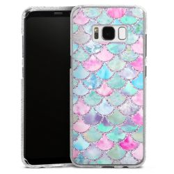 Silicone Glitter Case silver glitter