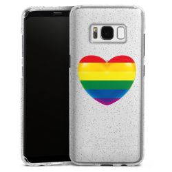 Silicone Glitter Case silver glitter