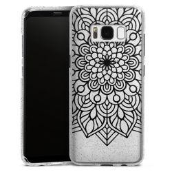 Silicone Glitter Case silver glitter