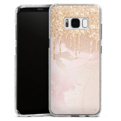 Silicone Glitter Case silver glitter