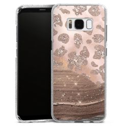 Silicone Glitter Case silver glitter