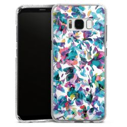 Silicone Glitter Case silver glitter