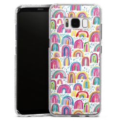 Silicone Glitter Case silver glitter