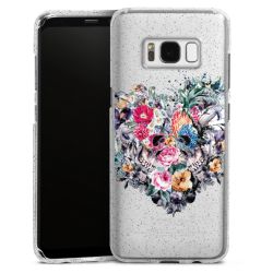 Silicone Glitter Case silver glitter