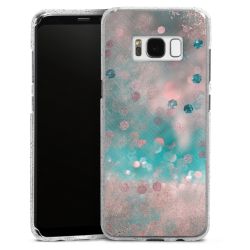 Silicone Glitter Case silver glitter