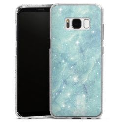 Silicone Glitter Case silver glitter