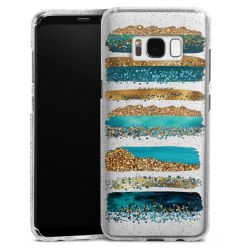 Silicone Glitter Case silver glitter