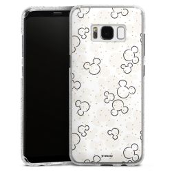 Silicone Glitter Case silver glitter