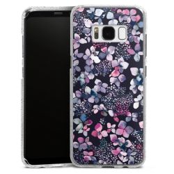 Silicone Glitter Case silver glitter