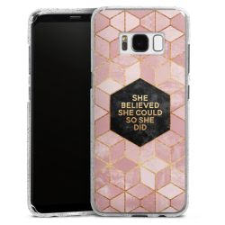 Silicone Glitter Case silver glitter