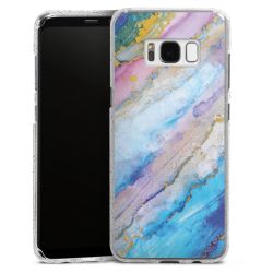 Silicone Glitter Case silver glitter