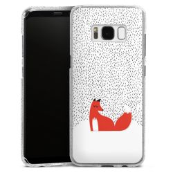 Silicone Glitter Case silver glitter