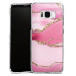 Silicone Glitter Case silver glitter