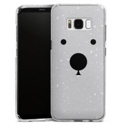 Silicone Glitter Case silver glitter