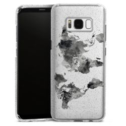 Silicone Glitter Case silver glitter