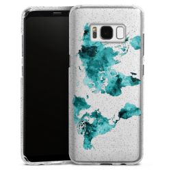 Silicone Glitter Case silver glitter