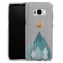 Silicone Glitter Case silver glitter