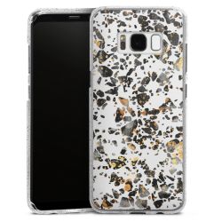 Silicone Glitter Case silver glitter