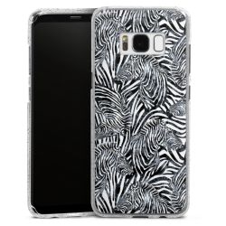 Silicone Glitter Case silver glitter