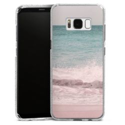 Silicone Glitter Case silver glitter