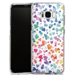 Silicone Glitter Case silver glitter