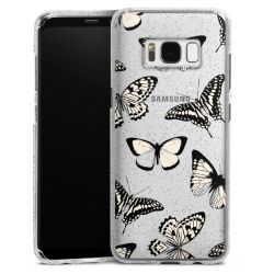 Silicone Glitter Case silver glitter