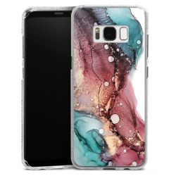 Silicone Glitter Case silver glitter