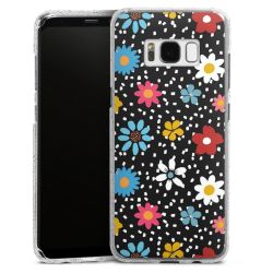 Silicone Glitter Case silver glitter