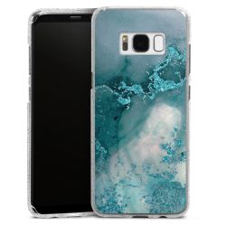 Silicone Glitter Case silver glitter