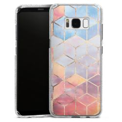 Silicone Glitter Case silver glitter