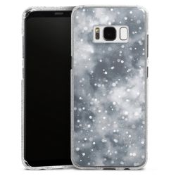 Silicone Glitter Case silver glitter