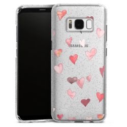 Silicone Glitter Case silver glitter