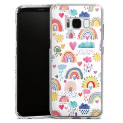 Silicone Glitter Case silver glitter