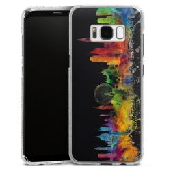 Silicone Glitter Case silver glitter