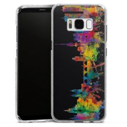 Silicone Glitter Case silver glitter