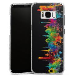 Silicone Glitter Case silver glitter