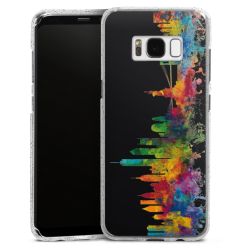 Silicone Glitter Case silver glitter