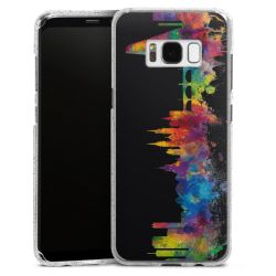 Silicone Glitter Case silver glitter