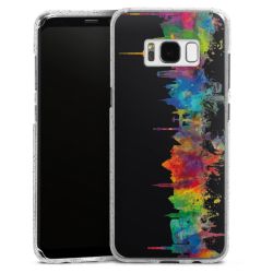 Silicone Glitter Case silver glitter