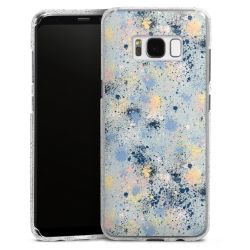 Silicone Glitter Case silver glitter