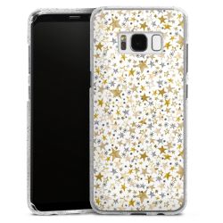 Silicone Glitter Case silver glitter