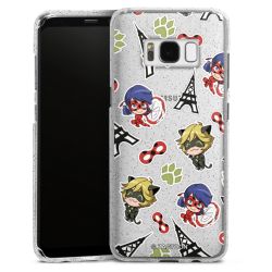 Silicone Glitter Case silver glitter