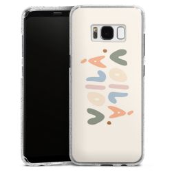 Silicone Glitter Case silver glitter