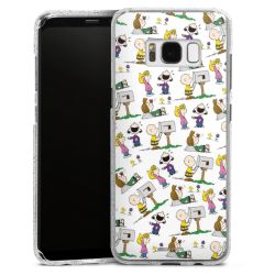 Silicone Glitter Case silver glitter