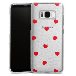 Silicone Glitter Case silver glitter