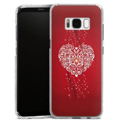 Silicone Glitter Case silver glitter