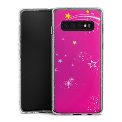 Silicone Glitter Case silver glitter