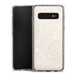 Silicone Glitter Case silver glitter