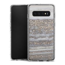 Silicone Glitter Case silver glitter